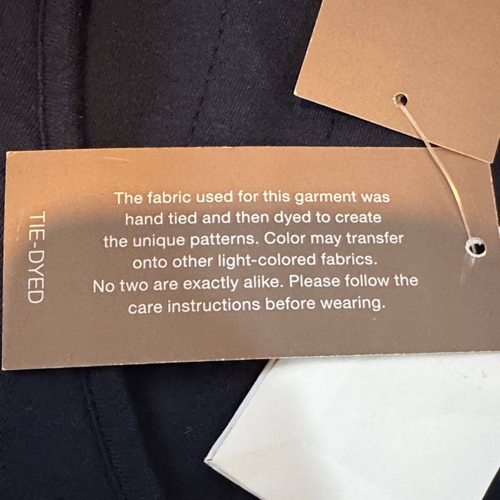 NWT J. Jill Pure Jill Navy Blue Tie-Dye Button-Up Cardigan size XL - Picture 9 of 17